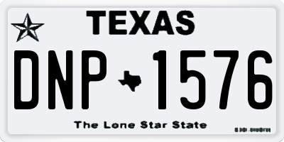 TX license plate DNP1576