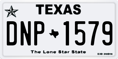 TX license plate DNP1579
