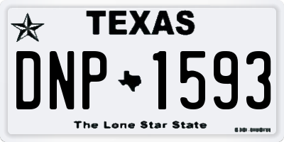 TX license plate DNP1593