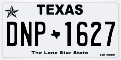 TX license plate DNP1627
