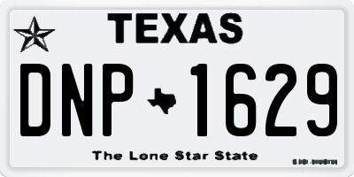 TX license plate DNP1629