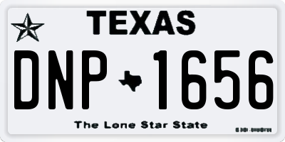 TX license plate DNP1656