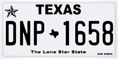 TX license plate DNP1658