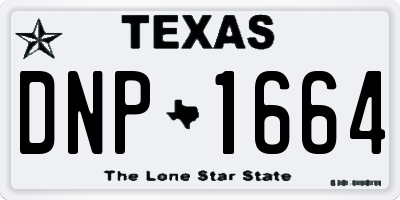 TX license plate DNP1664
