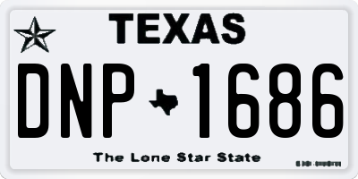TX license plate DNP1686