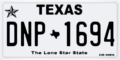 TX license plate DNP1694