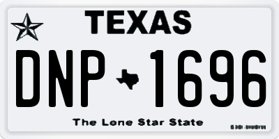 TX license plate DNP1696