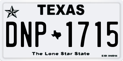 TX license plate DNP1715