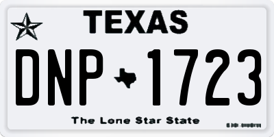 TX license plate DNP1723
