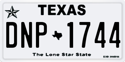 TX license plate DNP1744