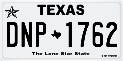 TX license plate DNP1762
