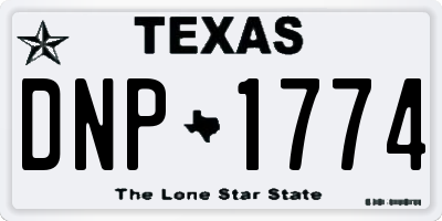 TX license plate DNP1774