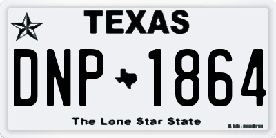 TX license plate DNP1864