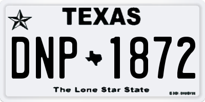 TX license plate DNP1872