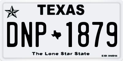 TX license plate DNP1879