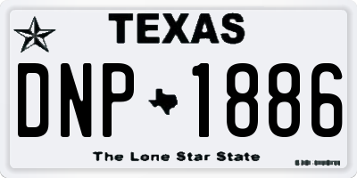 TX license plate DNP1886
