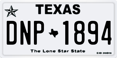 TX license plate DNP1894