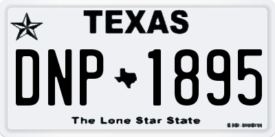 TX license plate DNP1895