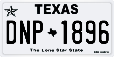 TX license plate DNP1896