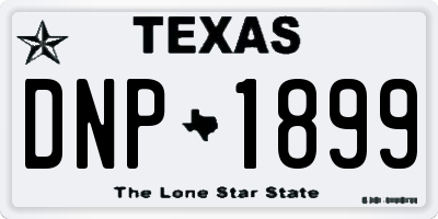 TX license plate DNP1899