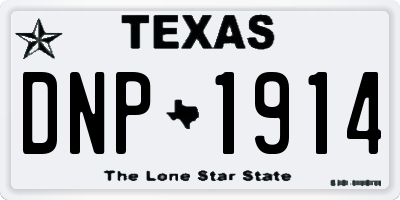 TX license plate DNP1914