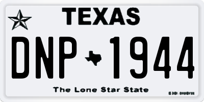 TX license plate DNP1944