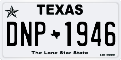 TX license plate DNP1946