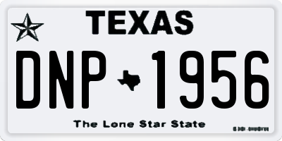 TX license plate DNP1956