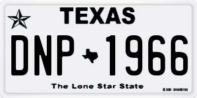 TX license plate DNP1966