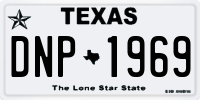 TX license plate DNP1969