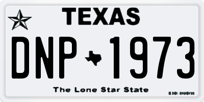 TX license plate DNP1973