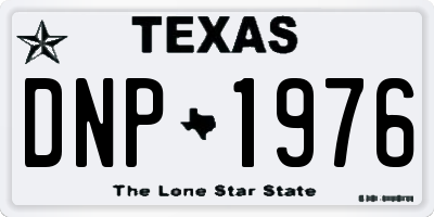 TX license plate DNP1976