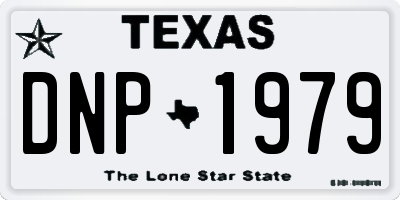 TX license plate DNP1979