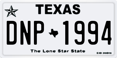 TX license plate DNP1994