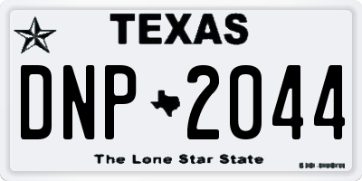 TX license plate DNP2044