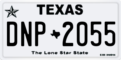 TX license plate DNP2055