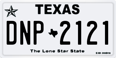TX license plate DNP2121