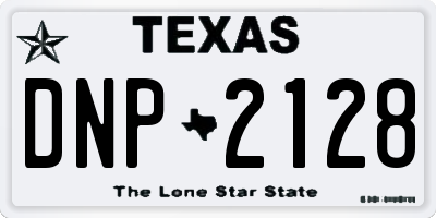 TX license plate DNP2128