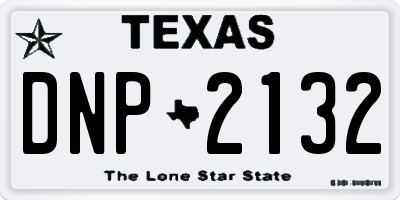 TX license plate DNP2132