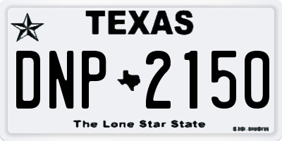 TX license plate DNP2150