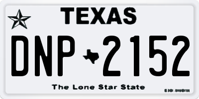 TX license plate DNP2152