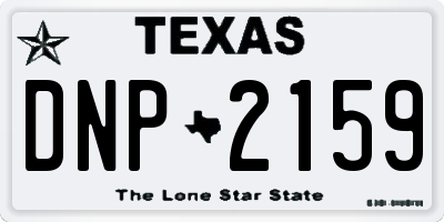 TX license plate DNP2159