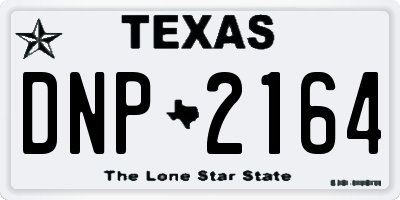 TX license plate DNP2164