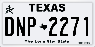 TX license plate DNP2271