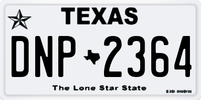 TX license plate DNP2364