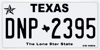 TX license plate DNP2395