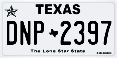 TX license plate DNP2397