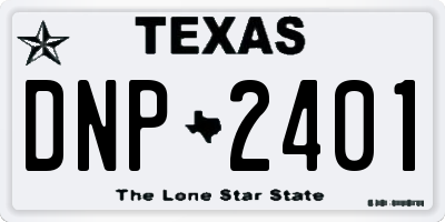 TX license plate DNP2401