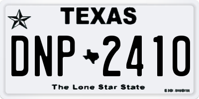 TX license plate DNP2410