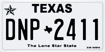 TX license plate DNP2411